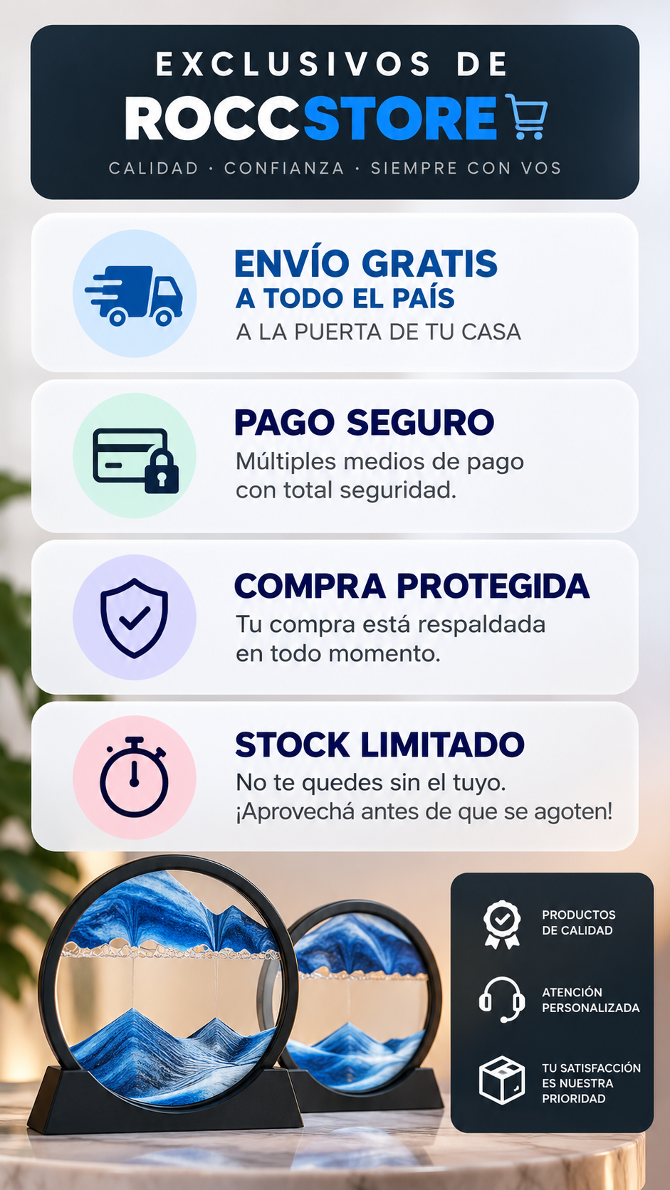 Beneficios de compra ROCCSTORE